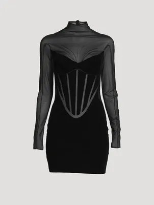 Flock Shaping Long-Sleeve Dress