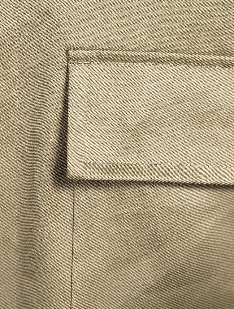 Cap-Sleeve Cargo Shirt