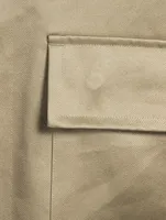 Cap-Sleeve Cargo Shirt
