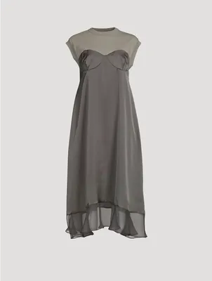 Short-Sleeve Midi Dress