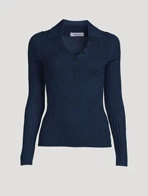 Long-Sleeve Polo Shirt