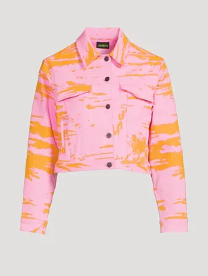 Printed Denim Jacket