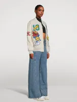Embroidered Varsity Jacket