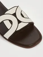 Leather Slide Sandals