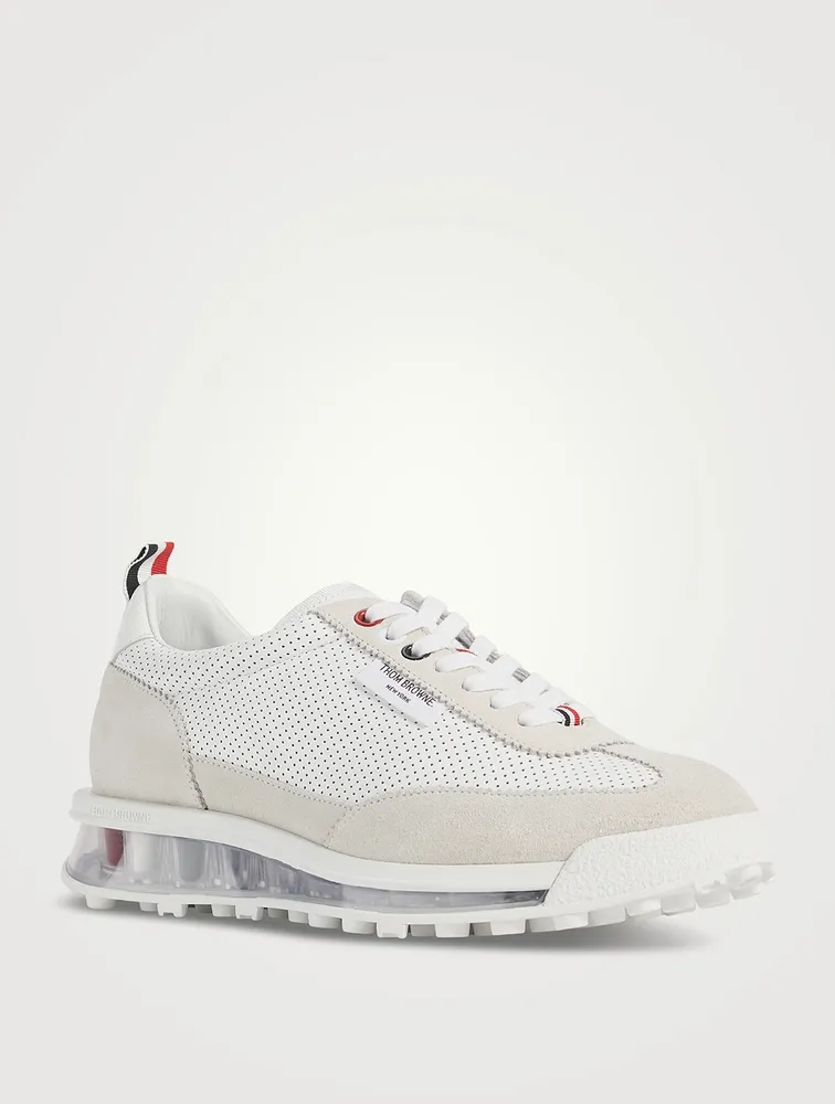 Perforated Leather Sneakers