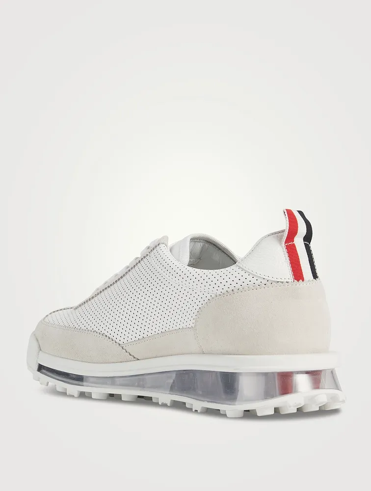 Perforated Leather Sneakers