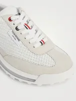 Perforated Leather Sneakers