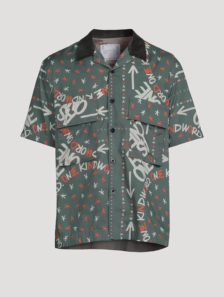 Eric Haze Short-Sleeve Shirt Bandana Print