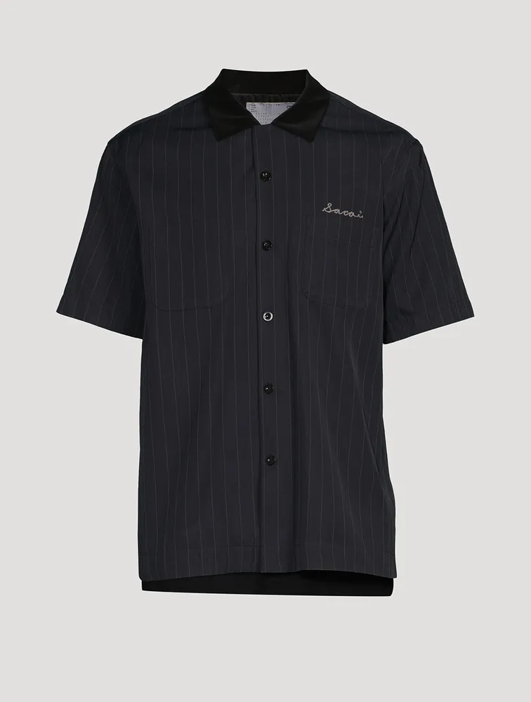 Short-Sleeve Shirt Striped Print