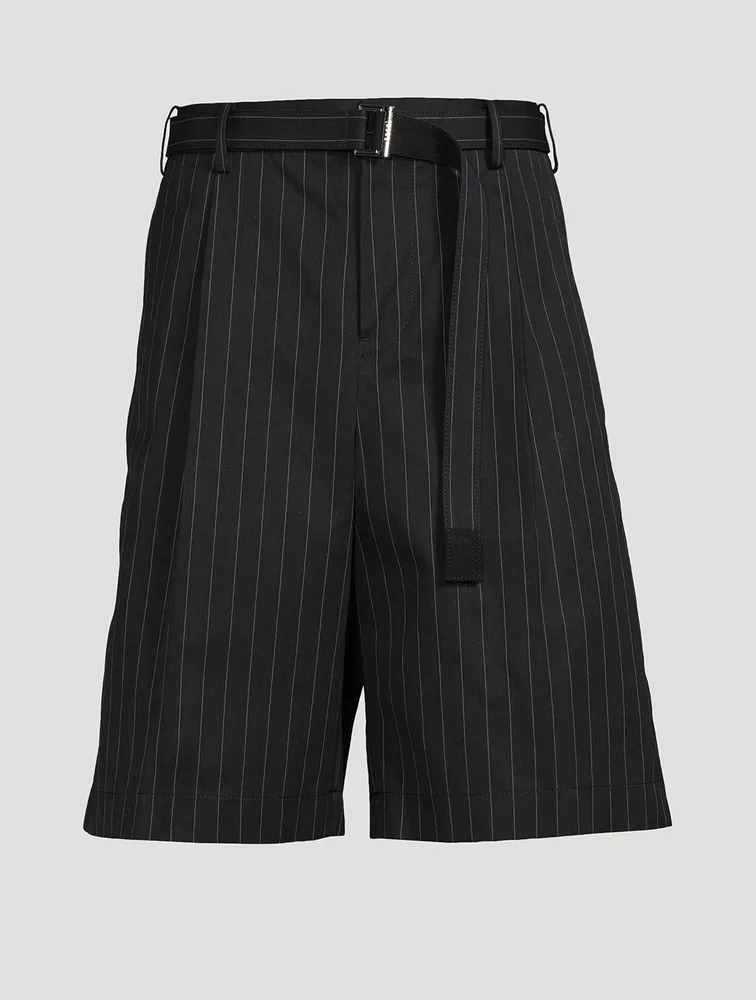 Cotton Shorts Chalk Striped Print