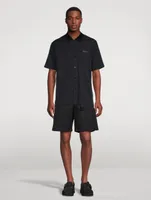 Cotton Shorts Chalk Striped Print