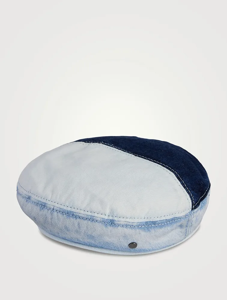 Billy Patchwork Denim Beret