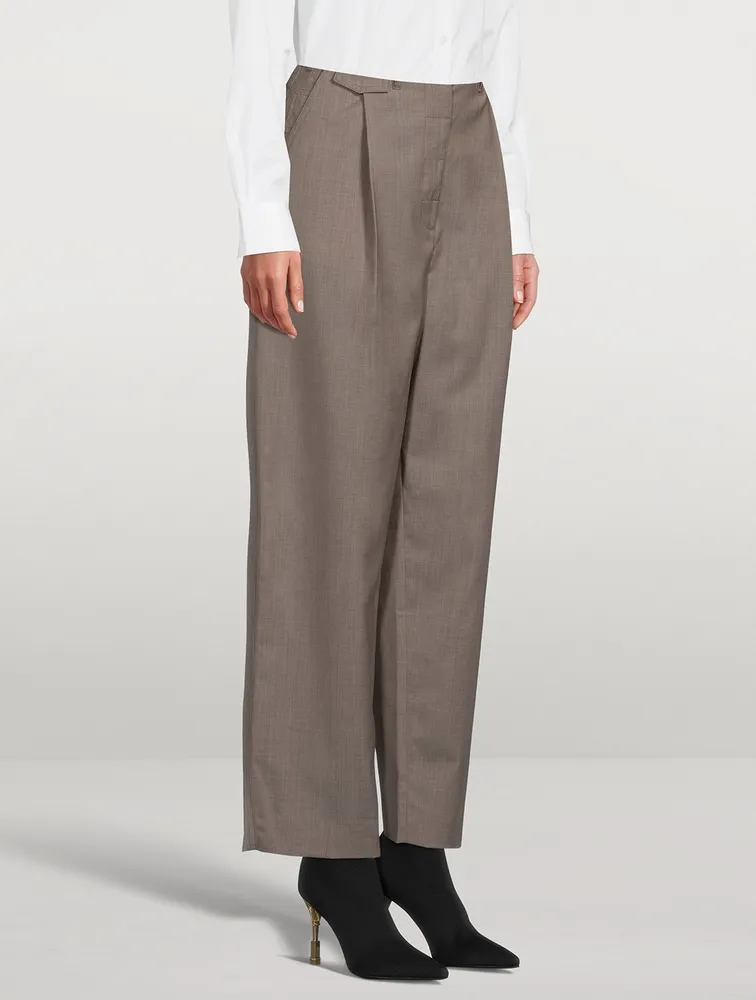 Fluid Wool Trousers