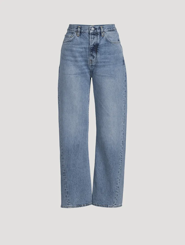 Twisted Seam Straight Jeans