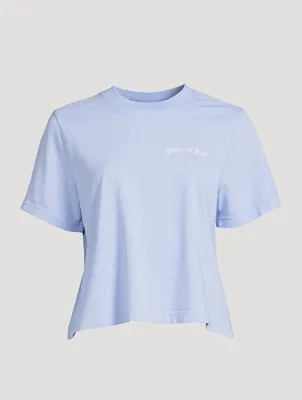 Italic Logo Cropped T-Shirt