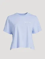 Italic Logo Cropped T-Shirt