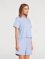 Italic Logo Cropped T-Shirt