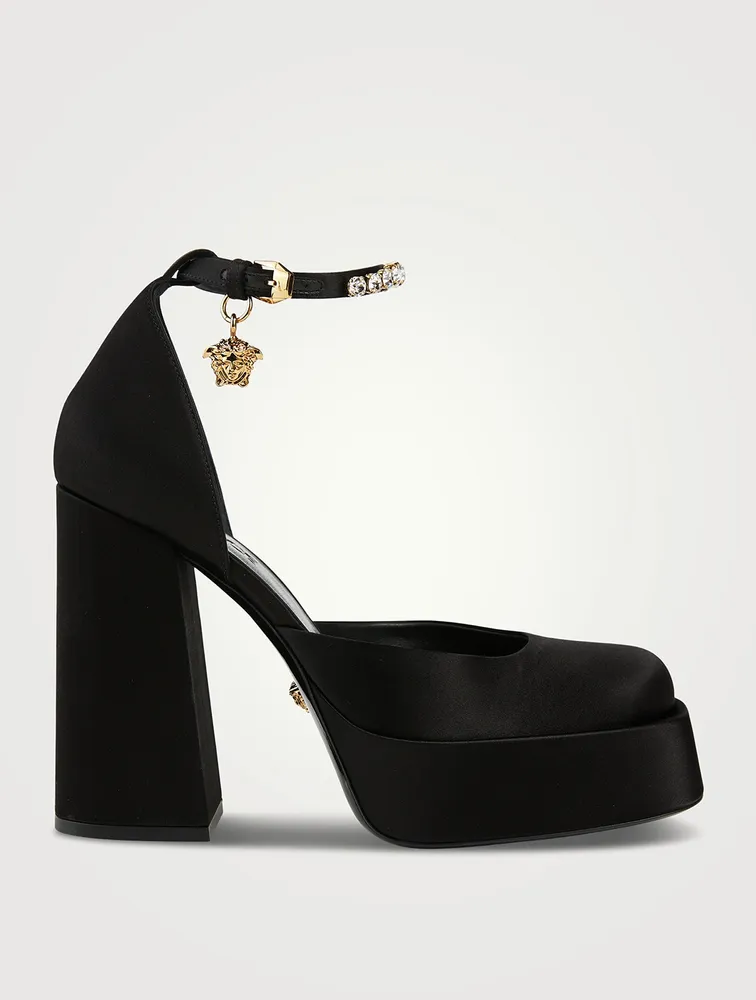 Medusa Aevitas Satin Single Platform Pumps