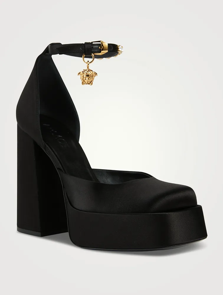 Medusa Aevitas Satin Single Platform Pumps