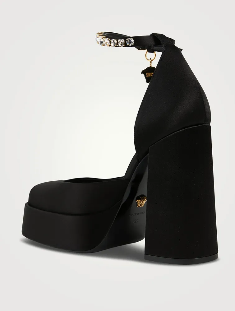 Medusa Aevitas Satin Single Platform Pumps