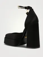 Medusa Aevitas Satin Single Platform Pumps