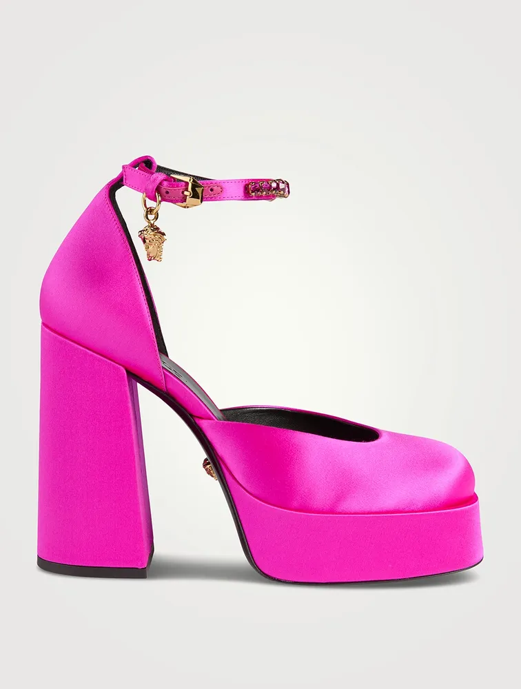 Medusa Aevitas Satin Single Platform Pumps