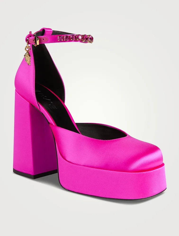 Medusa Aevitas Satin Single Platform Pumps