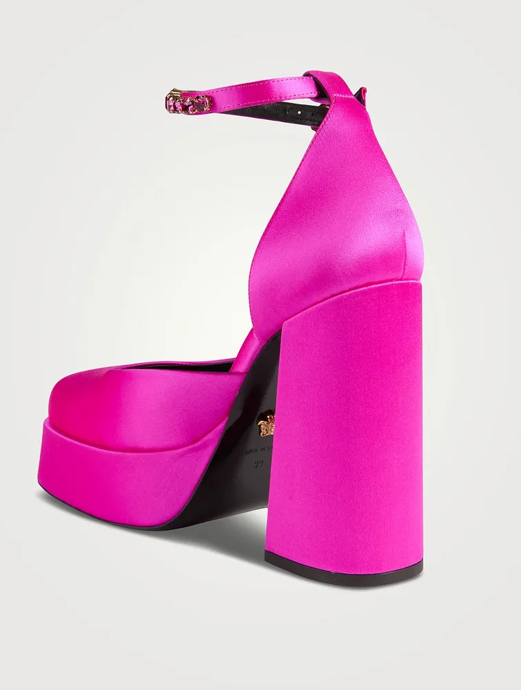 Medusa Aevitas Satin Single Platform Pumps
