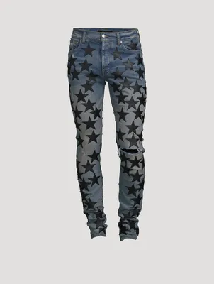Chemist Skinny Jeans With Leather Stars