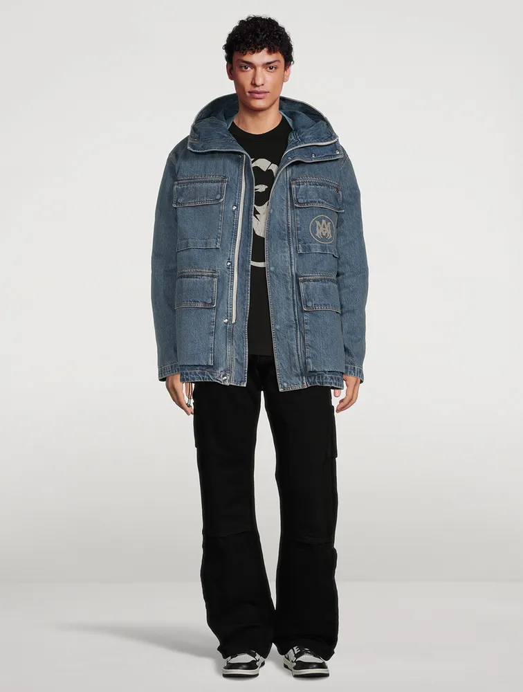 Denim Logo Parka