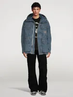 Denim Logo Parka