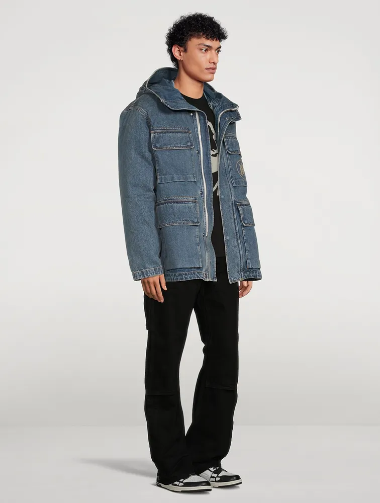 Denim Logo Parka