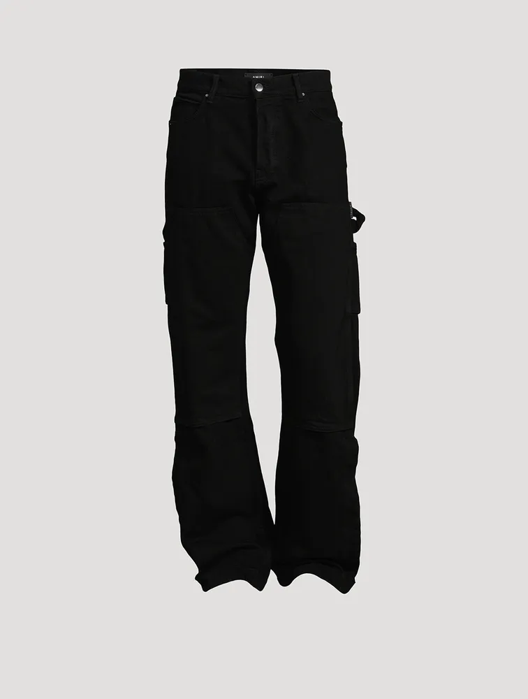 Cotton Straight-Leg Carpenter Jeans