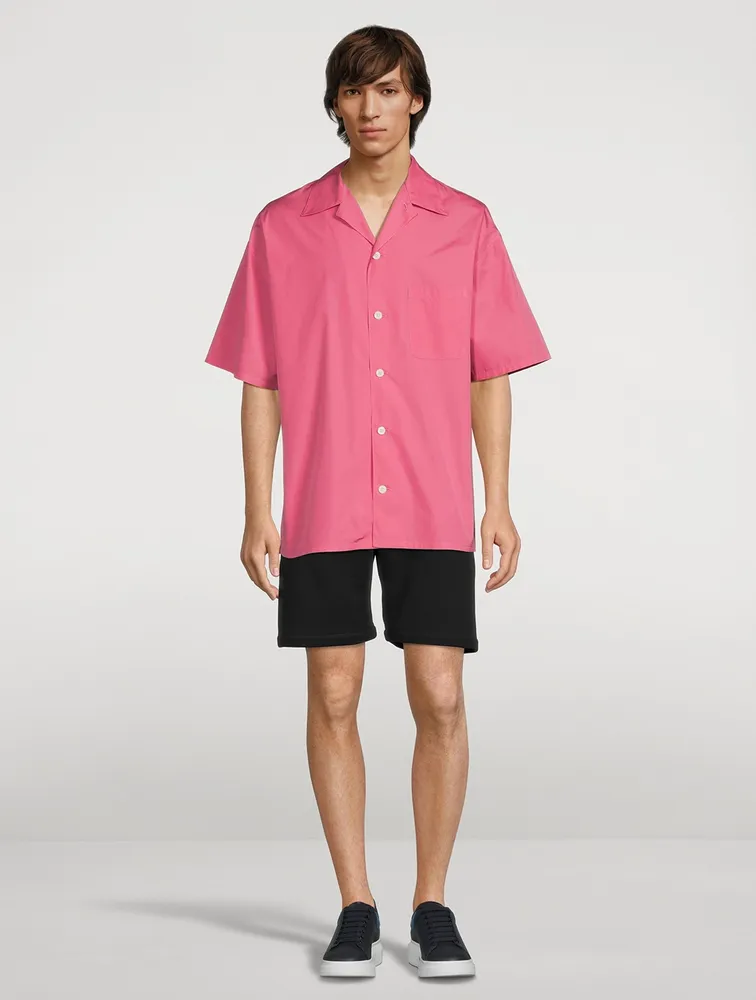 Cotton Short-Sleeve Boxy Shirt
