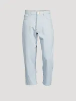 Tannaro Denim Easy Tapered Straight-Leg Pants