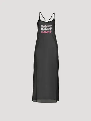 Mesh Cover-Up Slip Dress