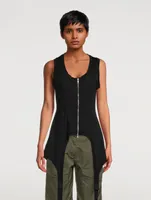 Zip-Front Bodysuit
