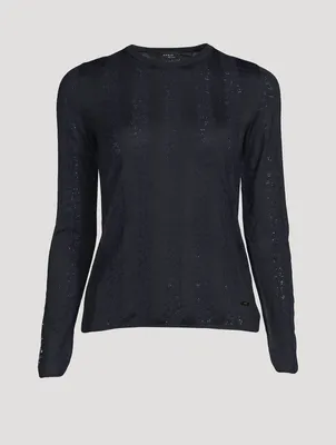 Wool Silk Lace Sweater
