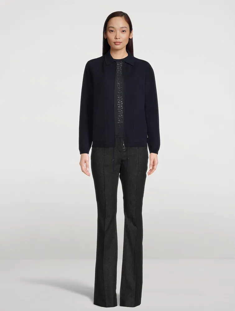 Wool Silk Lace Sweater