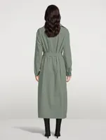 Belted Cotton Shirt Dress