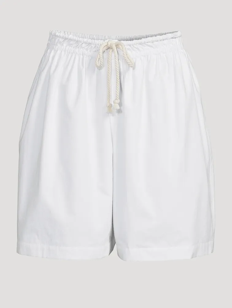 Cotton Drawstring Shorts