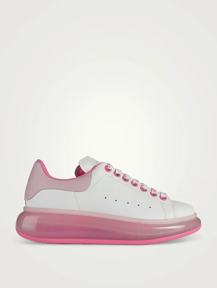 Oversized Transparent Leather Sneakers