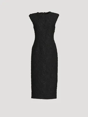 Dalilan Floral Jacquard Dress
