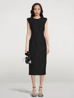 Dalilan Floral Jacquard Dress