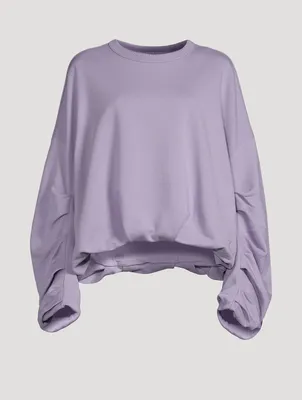 Hannett Ruched-Sleeve Sweatshirt
