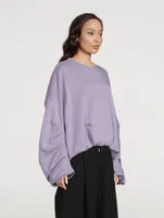 Hannett Ruched-Sleeve Sweatshirt