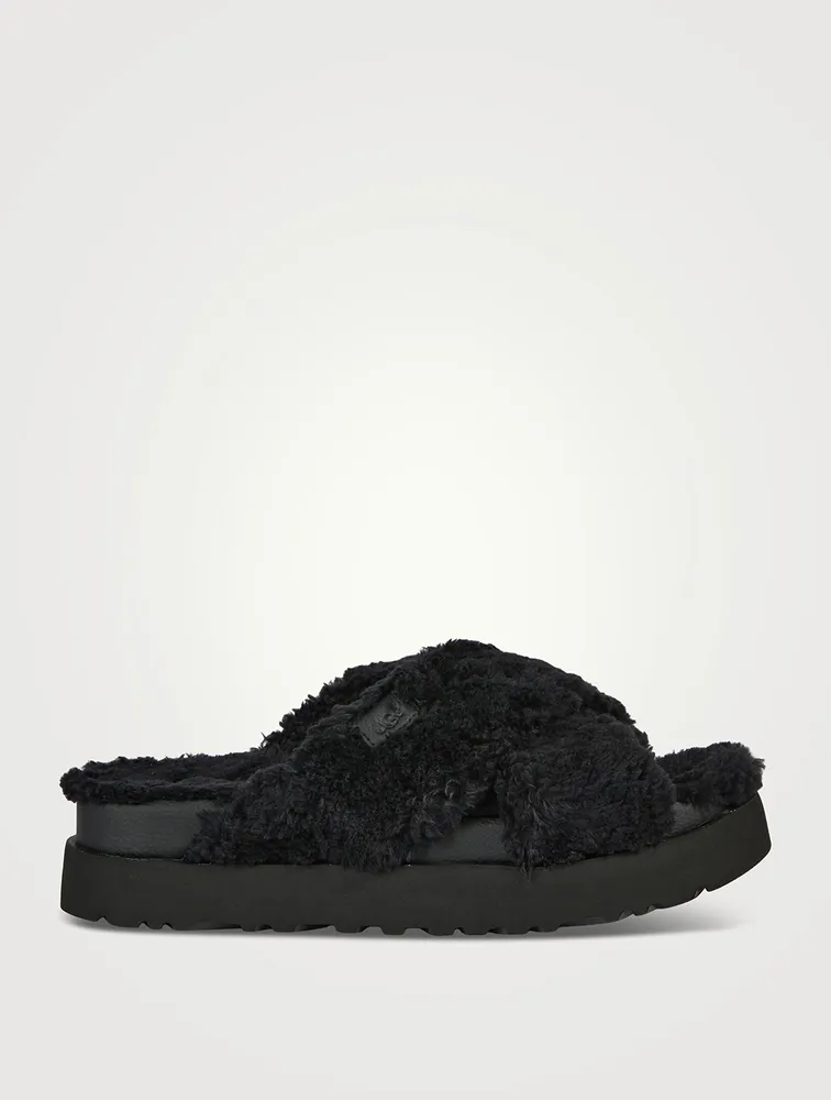 Fuzz Sugar Platform Slide Sandals