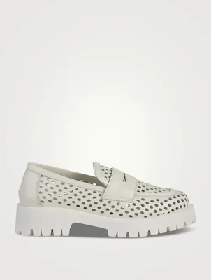 Belford Perforated Leather Loafers