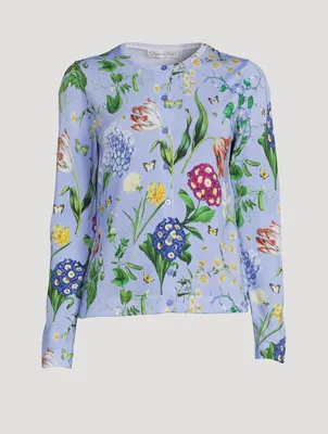 Cardigan Multi-Floral Print