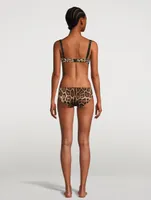 High-Waisted Briefs Leopard Print